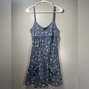 Blue and Cream Pattern Hollister Dress